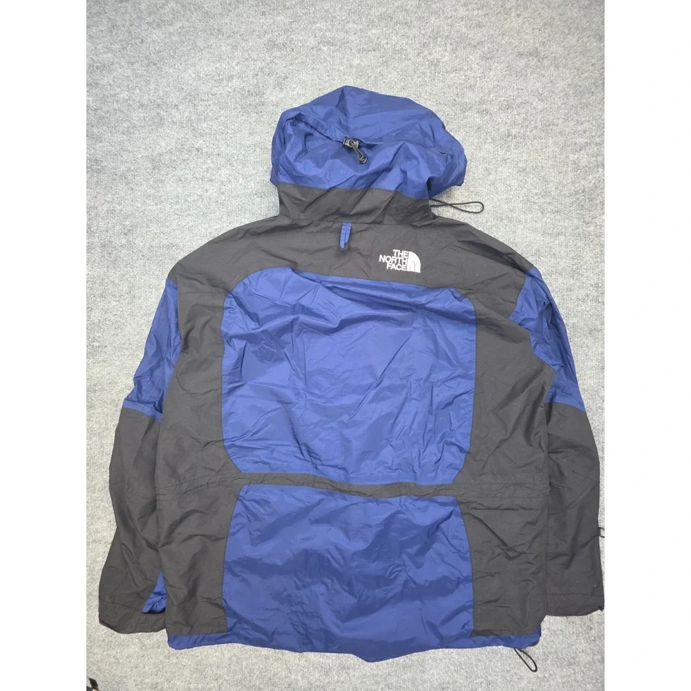 The North Face Gore-Tex Hooded Jacket Men's XXL Blue Black Waterproof Shell